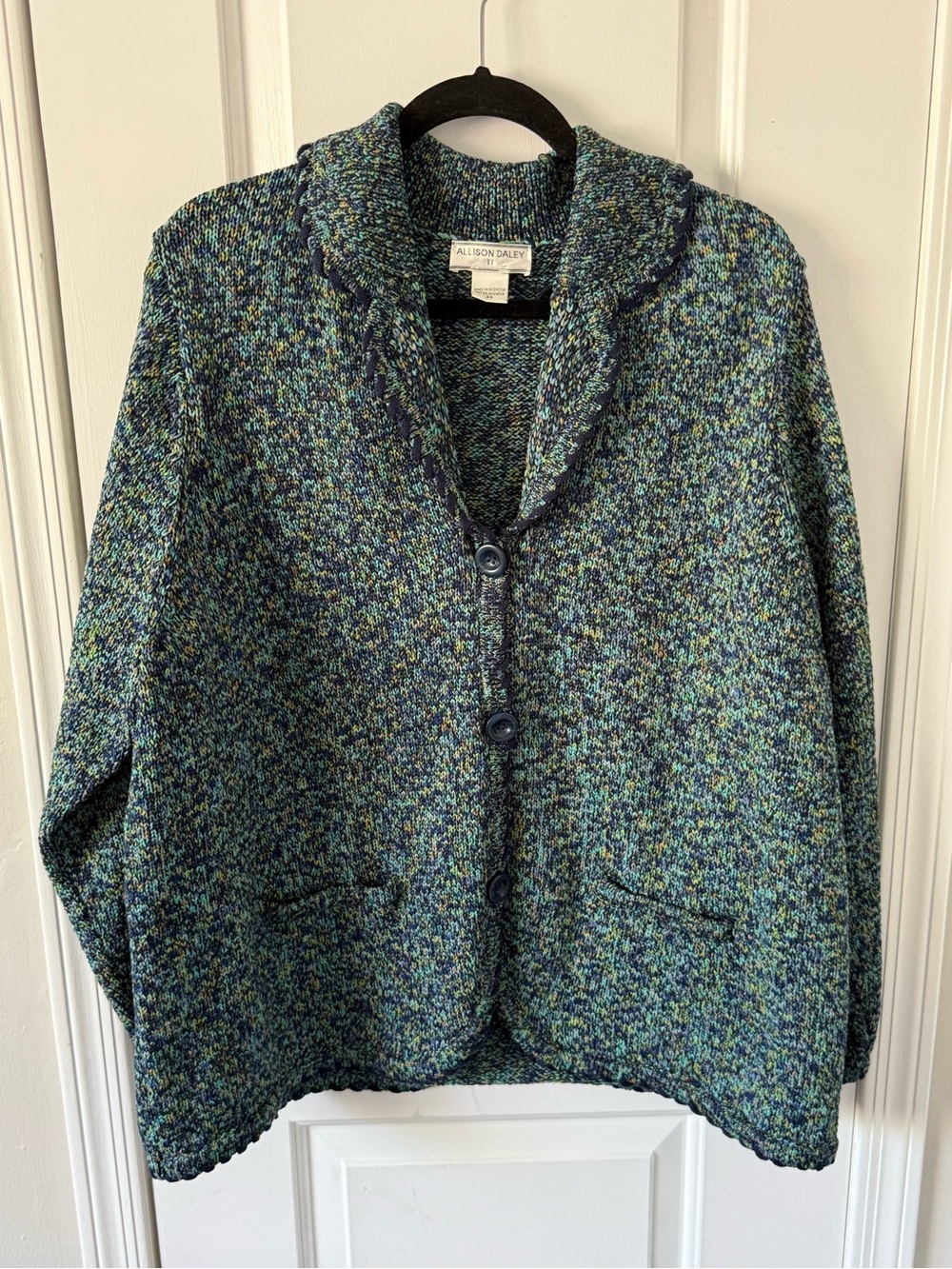 Vintage Allison Daley 90s cardigan 3x